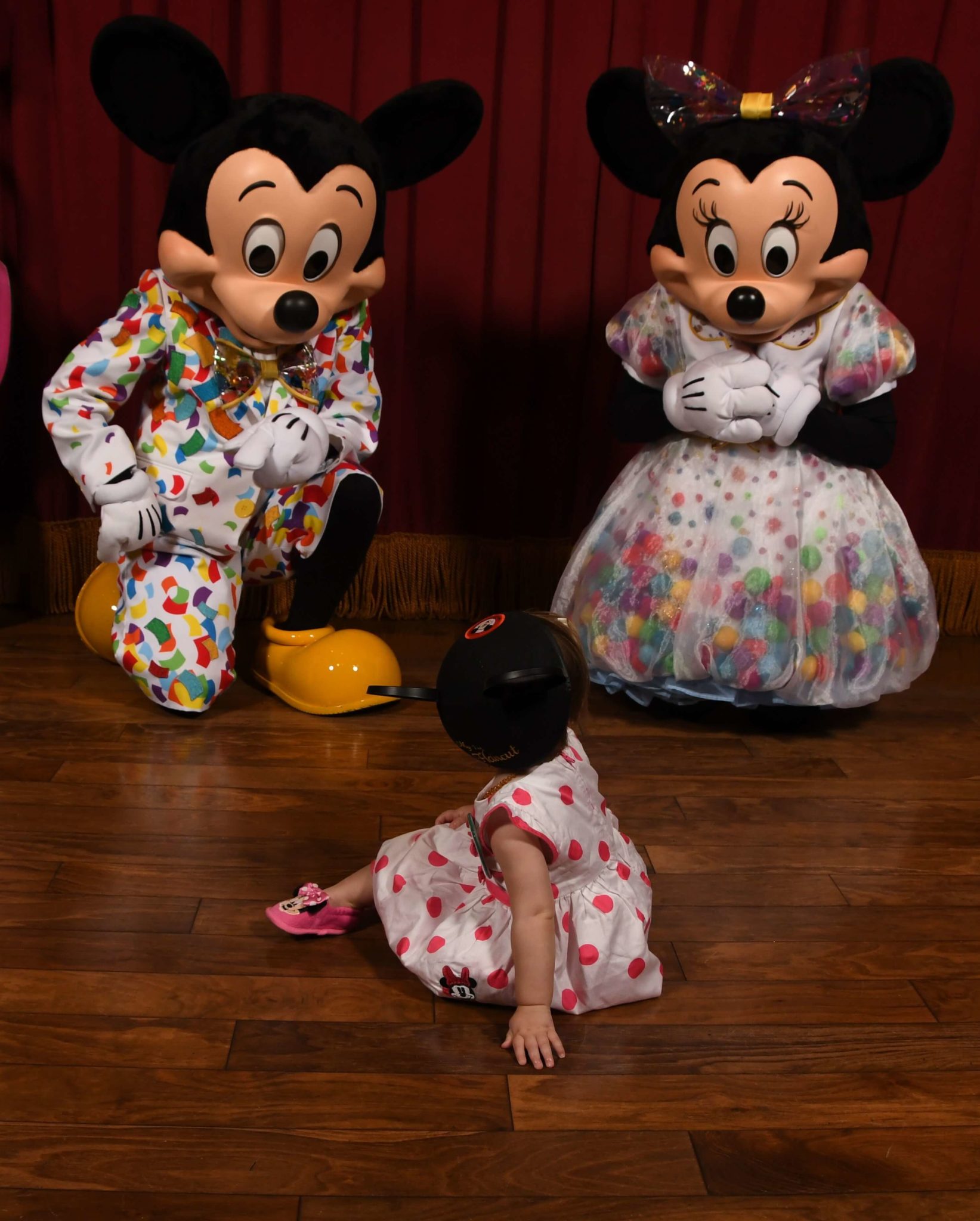 Mickey Mouse and Minnie Mouse Birthday Celebration at Magic Kingdom Disney World With a 1 Year Old
