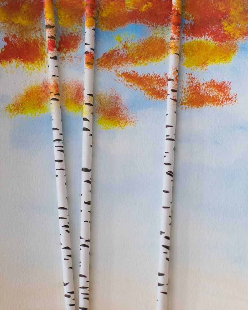 fall tree art project for first grade