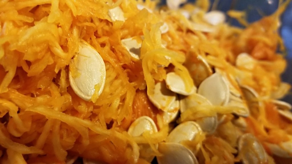 How to clean pumpkin seeds to roast them is a fun family tradition. These seeds are covered in slimy pumpkin guts.
