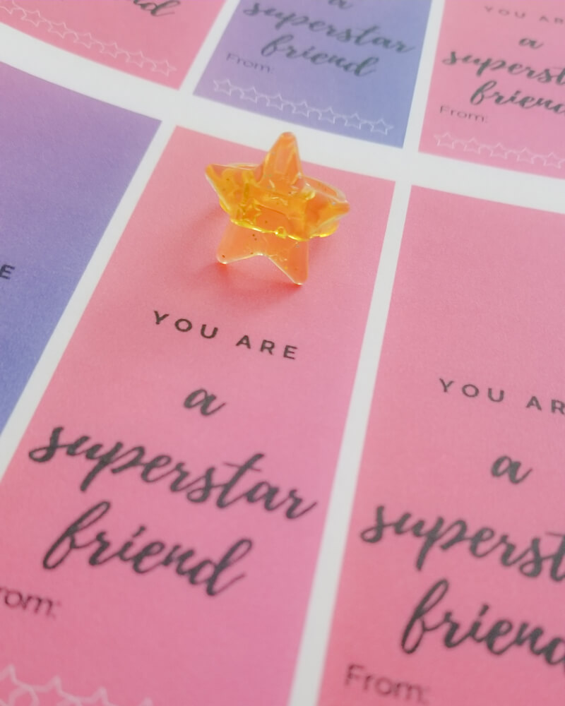 Star Valentine Ideas and Free Printable Valentine Card for Kids