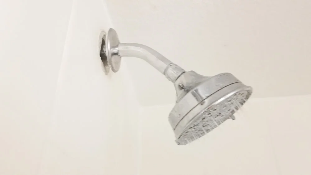 Shower head gad in hotel room