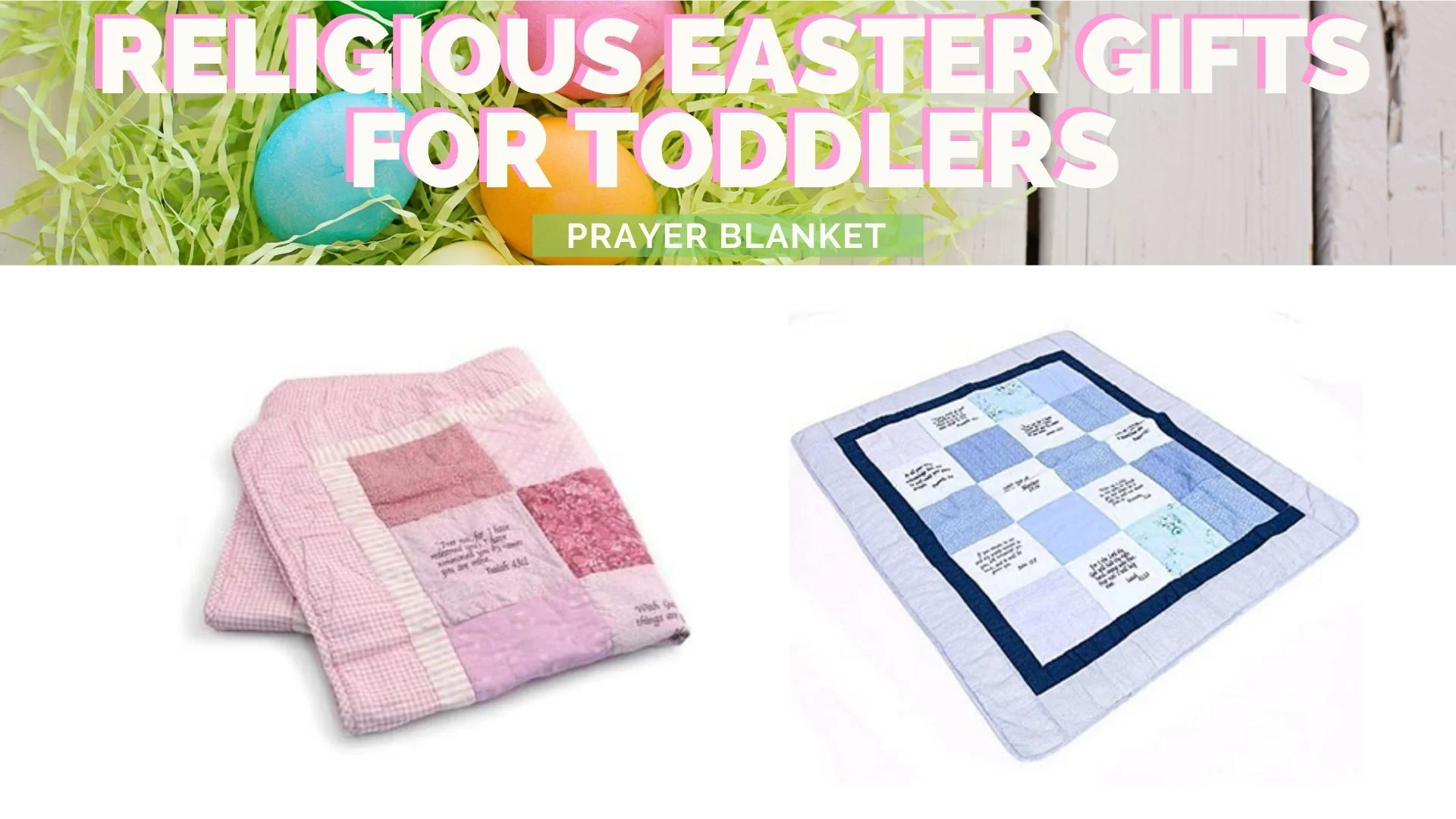 prayer blankets make special easter gifts for toddlers