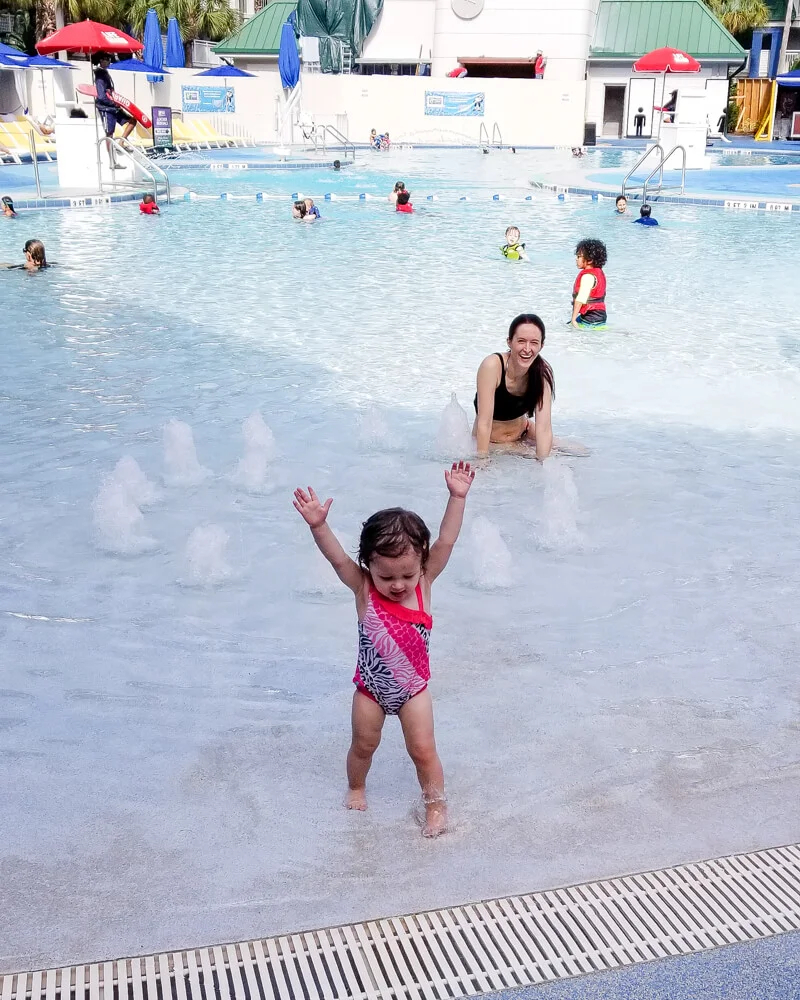 toddler play at Florida staycation water park resort