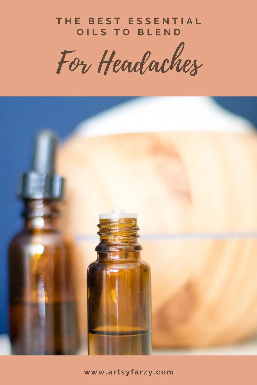 best essential oils to blend for headaches at www.artsyfartzy.com
