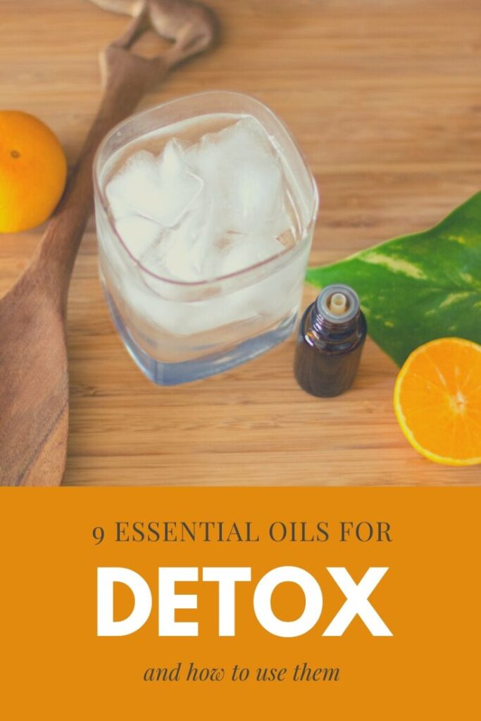 Lemon essential oil for detox in a glass of water on the artsyfartzy experience blog
