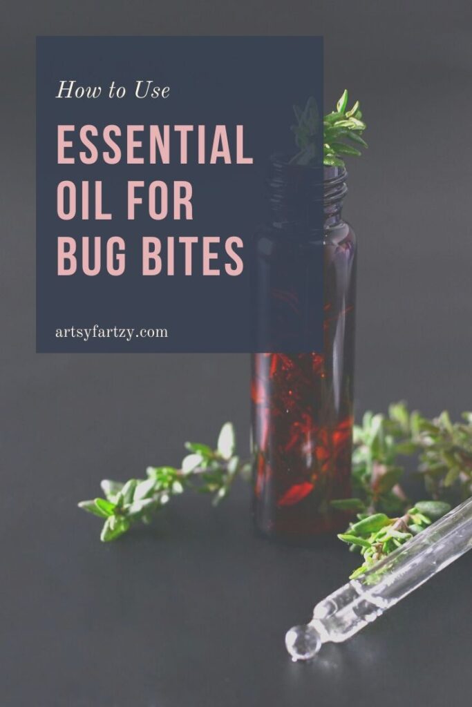 How to use essential oil for bug bites on The artsyfartzy Experience mommy blog