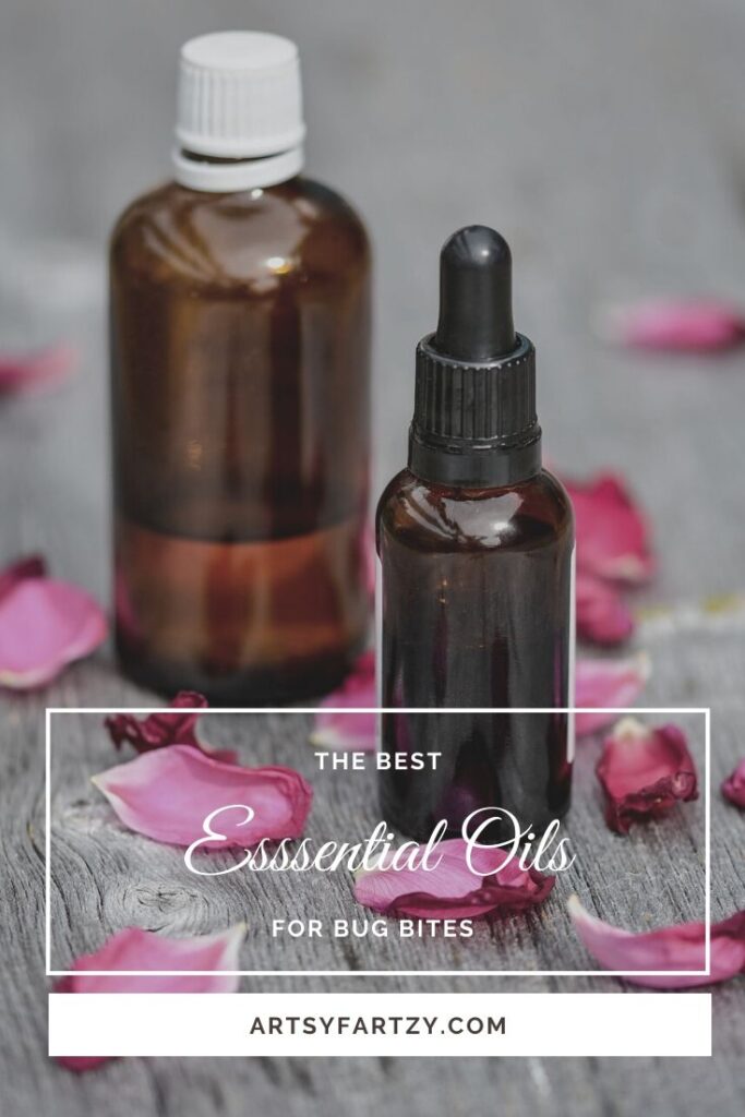 An essential guid of the 7 best essential oil for bug bites on the artsyfartzy.com mommy blog