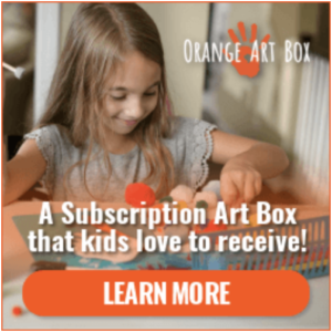 Orange Art Box is a monthly subscription for kids who love arts and crafts