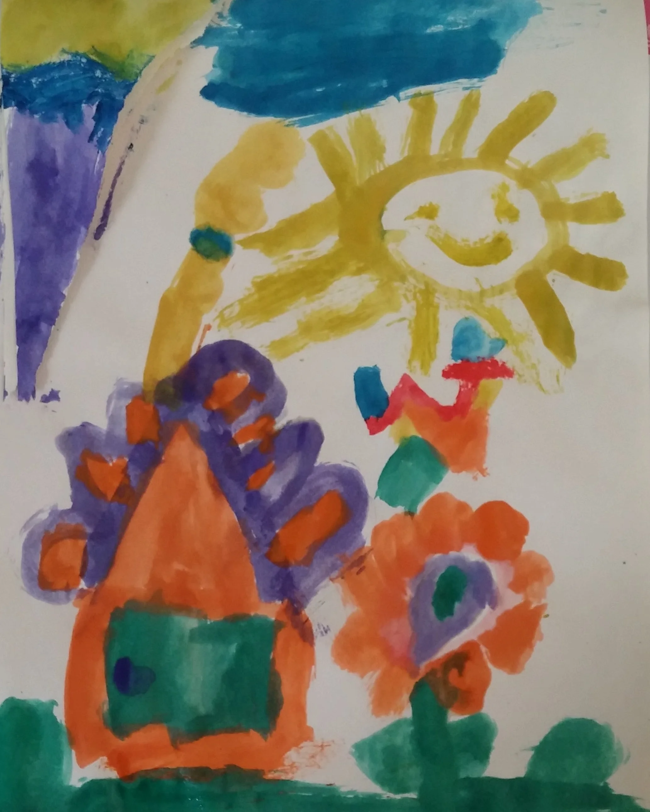 Toddler Painting of home