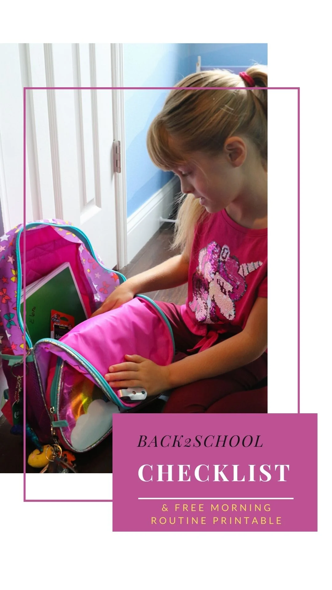 Back2School Checklist and Free Printable on www.artsyfartzy.com