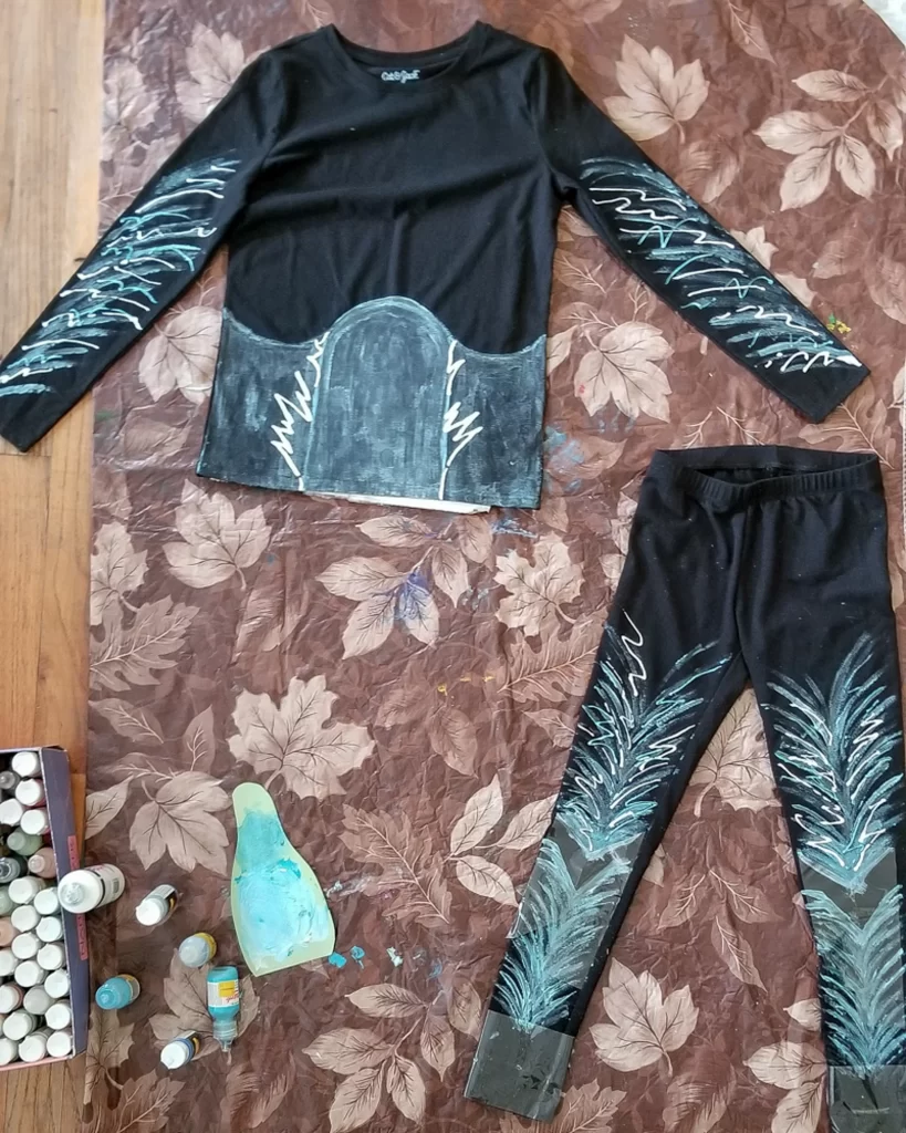Wild Kratts Wolf Creature Power Suit DIY costume from easy stretch pants and long sleeve top