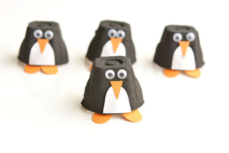 Penguin easy art project for kids